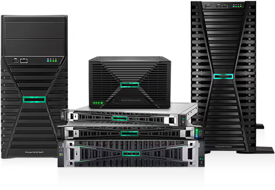 HPE ProLiant Server — Linha de servidores corporativos rack, torre e edge